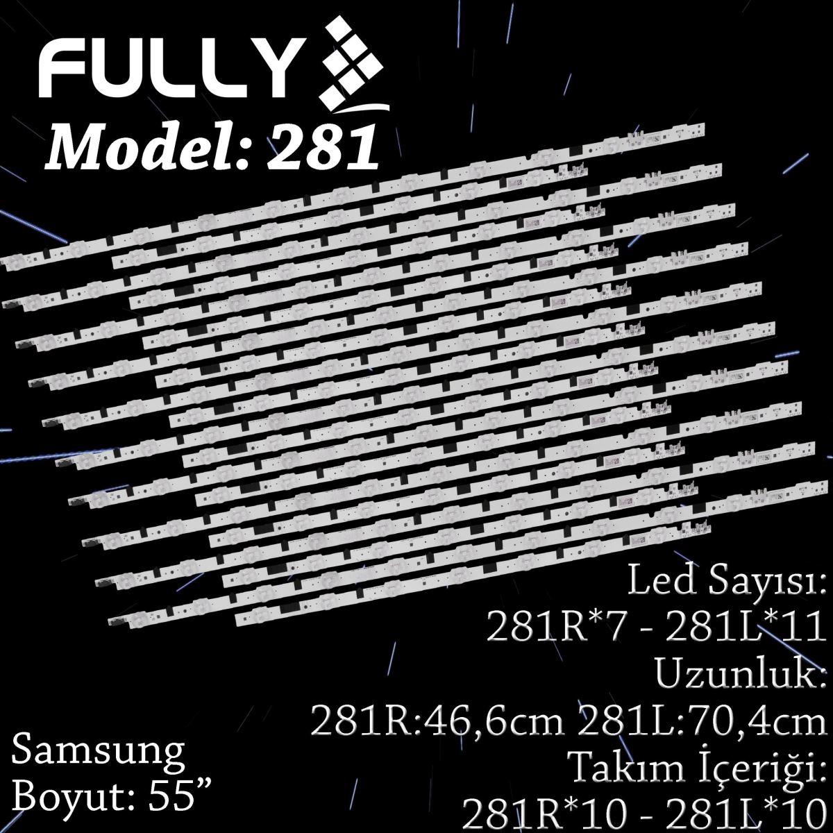 FULLY SET-281 SAMSUNG 55 INC UE55F6100 UE55F6470 UE55F6510