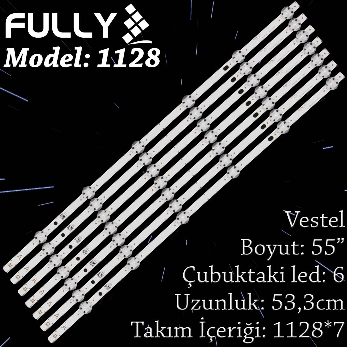 FULLY-SET-1128 VESTEL 55 INC 55FA7000, 55FA7300, 55FB7300, 55FD5000, 55FD7300, 55FX610F, 55FX620F, 55HL500