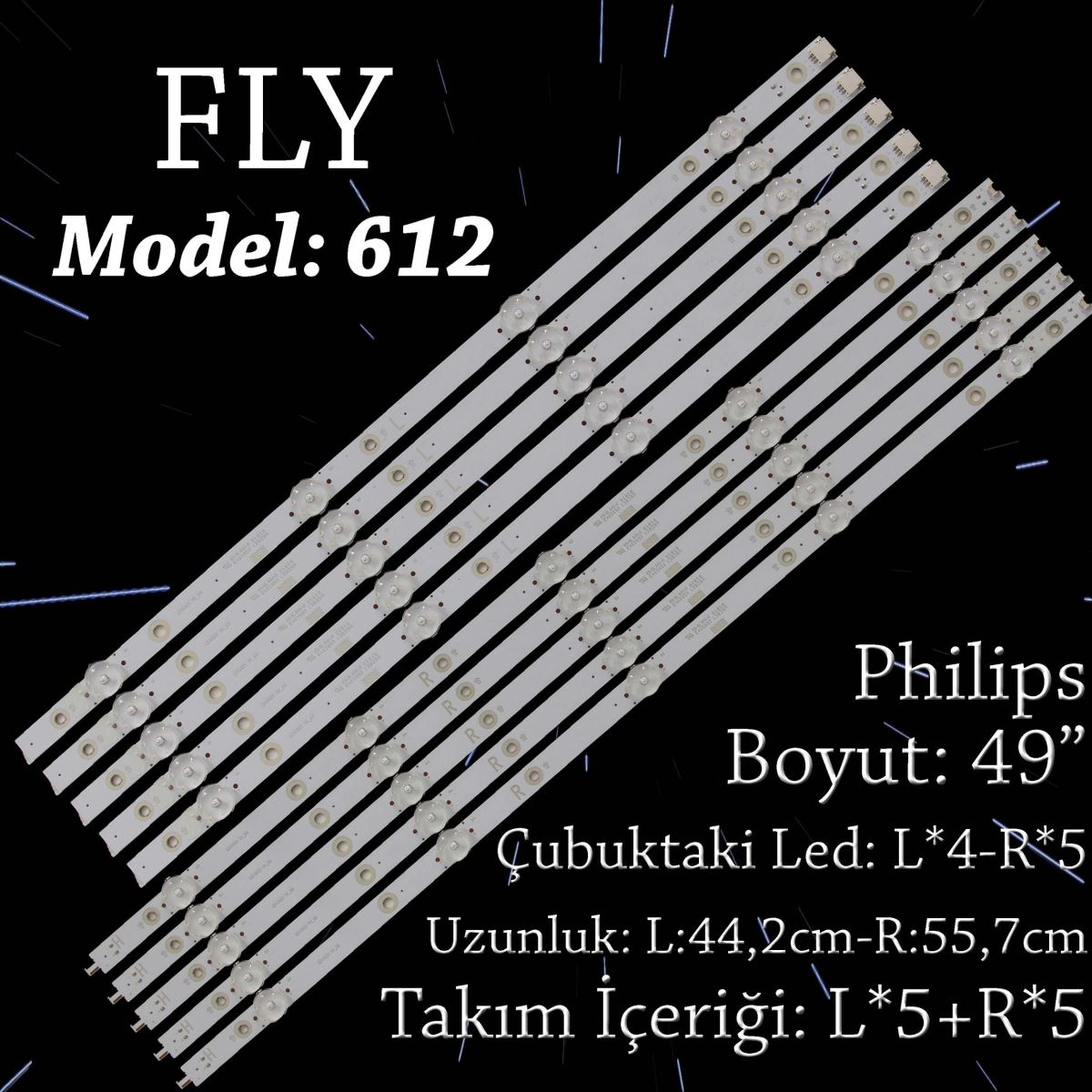 FLY-612 PHILIPS 49 INC LB49021, LB49023, 49PUS7503, 49PUS6412, 49PUS6162 49PUS6262