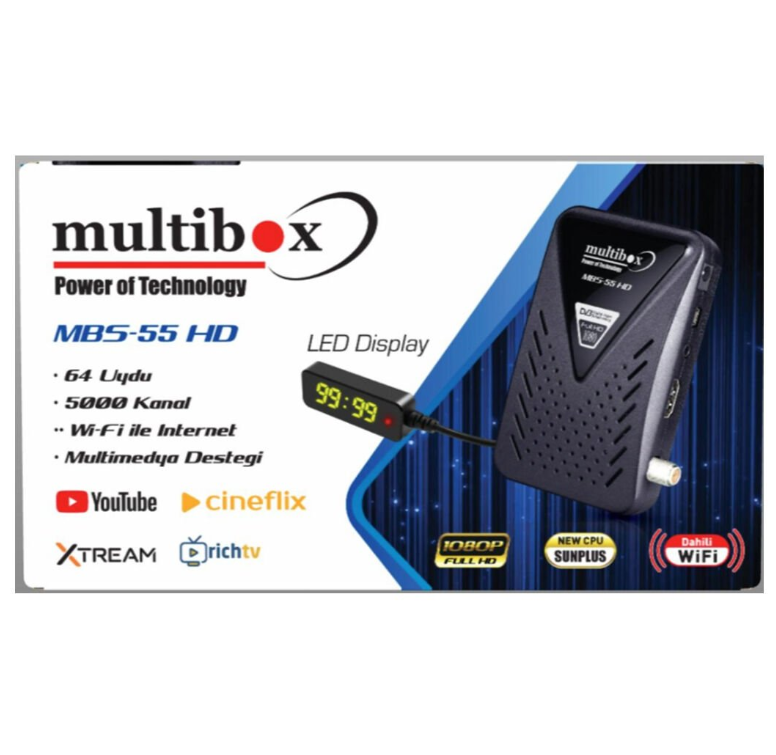 MultiBox MBS-55 BT Mini HD Uydu Alıcı (Bluetooth Kumandalı)