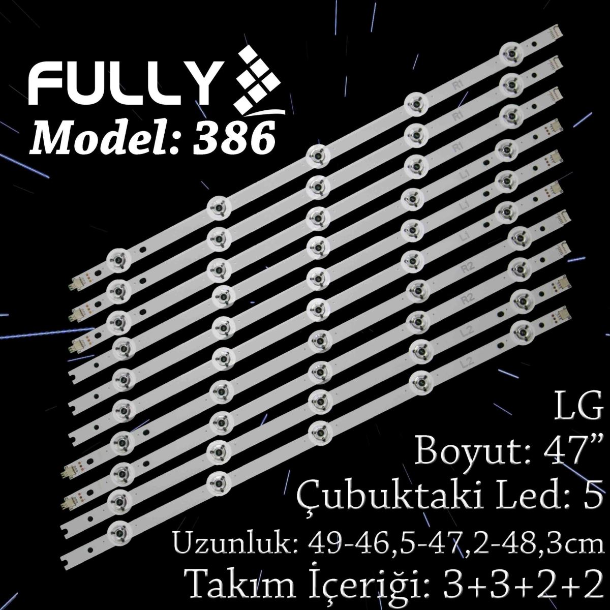 FULLY SET-0386 LG 47 INC 47LB670V 47LB730V V14 SLİM DRT REV0.8