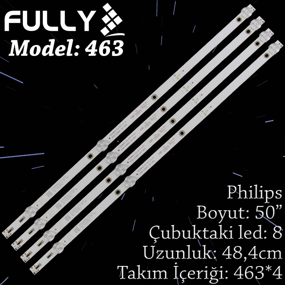 FULLY SET-463 PHILIPS 50 INC 50PFS4012/12 LED BAR