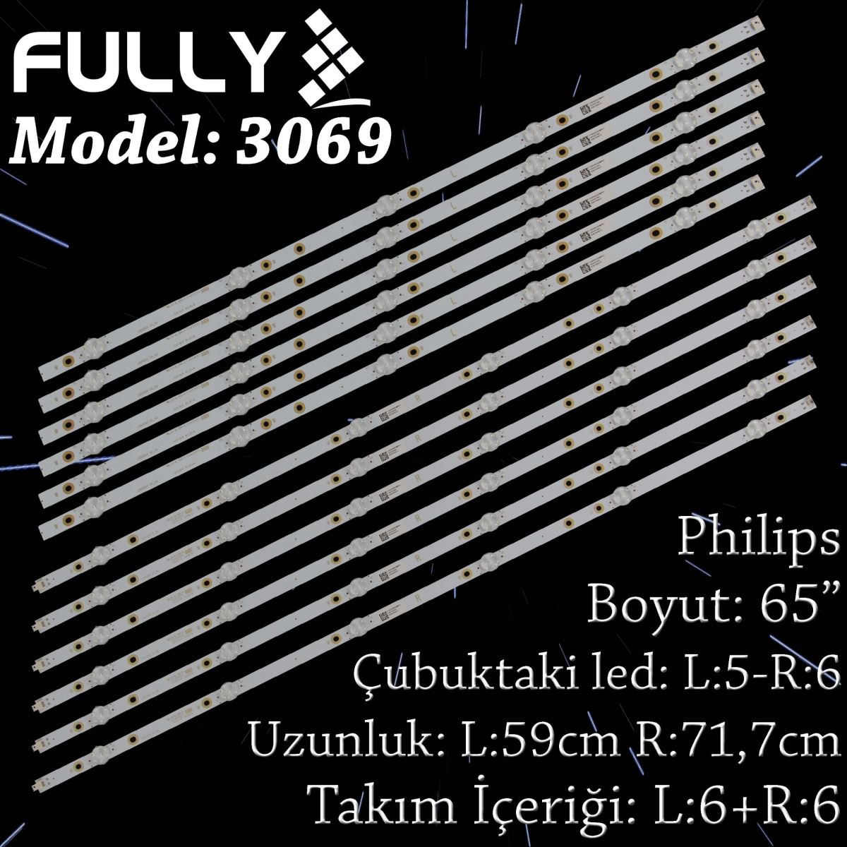 FULLY-SET-3069 PHILIPS 65 INC 65PUS7304/12, 65PUS7354/12, 65PUS6504/12