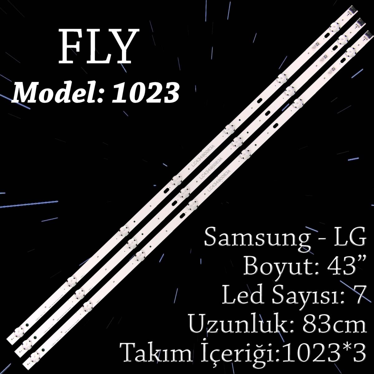FLY-1023 LG 3LJ594V, 43UJ630V, 43UJ651V, 43UJ701V, 43LK5900PLA, 43UK6300PLB,