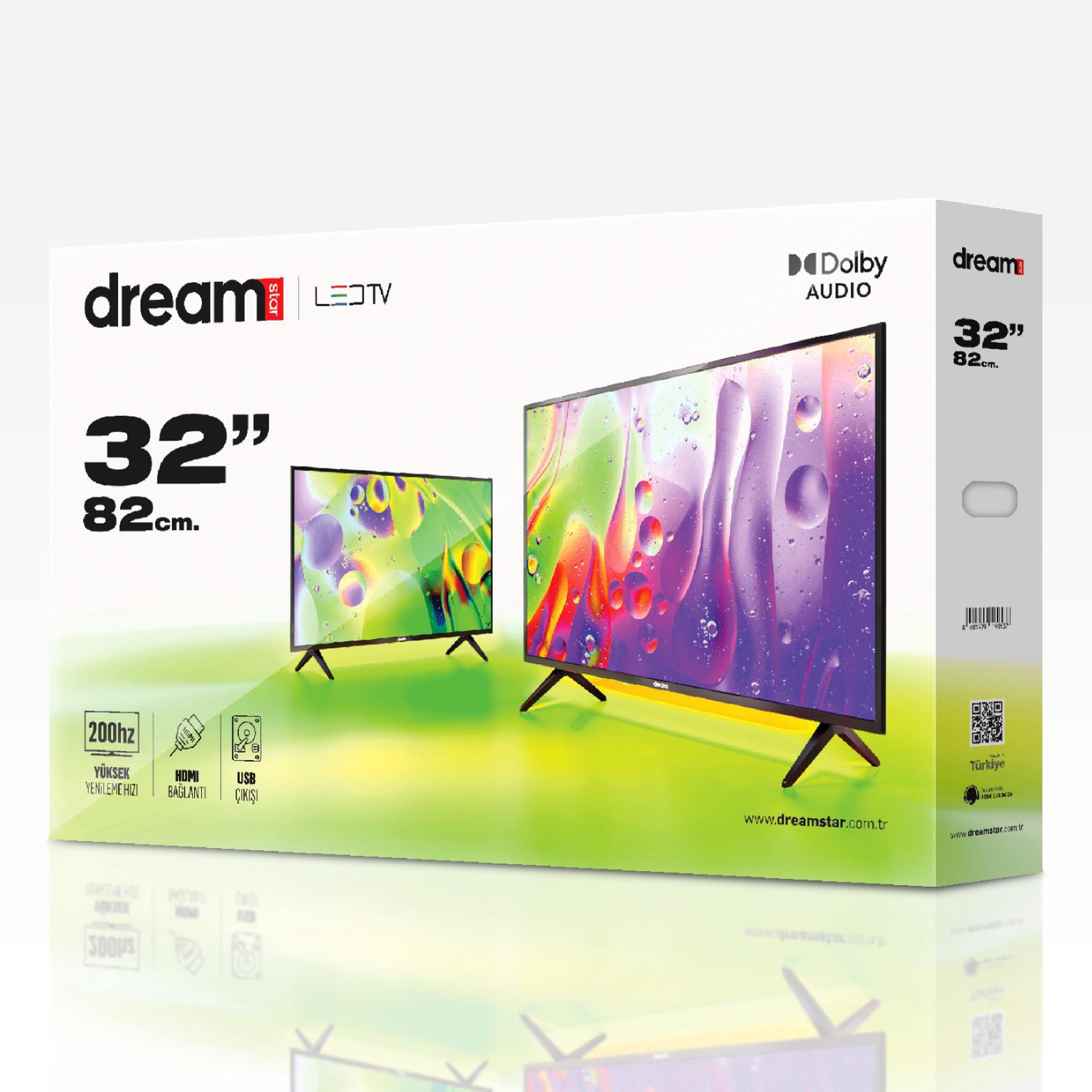 DREAMSTAR 32’’ 82cm Ekran Uydu Alıcılı Led TV